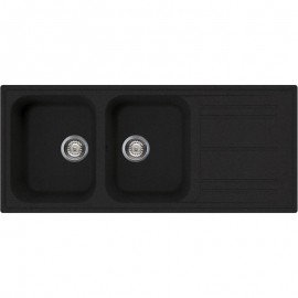 SMEG RIGAE ÉVIER 2 CUVES LZ116A ANTHRACITE 116x50