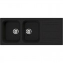 SMEG RIGAE ÉVIER 2 CUVES LZ116A ANTHRACITE 116x50