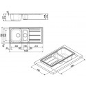 SMEG EINBAUSPÜLE RIGAE LZ102A2 ANTHRAZIT