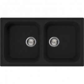 SMEG KITCHEN SINK LZ862A RIGAE 2 BOWLS ANTHRACITE