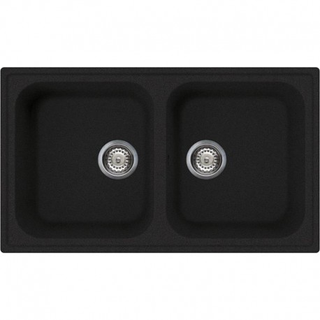 SMEG KITCHEN SINK LZ862A RIGAE 2 BOWLS ANTHRACITE