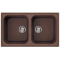SMEG KITCHEN SINK LZ862RA RIGAE 2 BOWLS COPPER