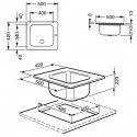 SMEG VS34/P3 KITCHEN SINK SINGLE BOWL STAINLESS STEEL