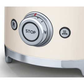 SMEG TOASTER 2 SLICES 50'S STYLE CREAM TSF01CREU