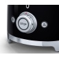 SMEG TOASTER 2 SLICES 50'S STYLE BLACK TSF01BLEU