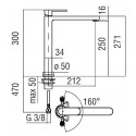NOBILI UP KITCHEN SINGLE LEVER SINK MIXER TAP CHROME