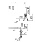 NOBILI MIA UNDER WINDOW KITCHEN SINGLE LEVER SINK MIXER TAP CHROME