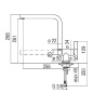 NOBILI FLAG UNDER WINDOW KITCHEN SINGLE LEVER SINK MIXER TAP CHROME