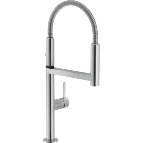 NOBILI MOVE SINGLE LEVER SINK MIXER KITCHEN TAP BRUSHED INOX