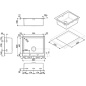 LAVELLO SMEG VQR50RS  MONOVASCA ACCIAIO INOX 