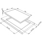 SMEG GASKOCHFELD SR775AO ANTHRAZIT DESIGNLINIE CORTINA 70 CM