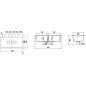 LAVELLO SCHOCK HORIZONT N200 A  - 2 VASCHE CRISTADUR POLARIS EXTRA WHITE