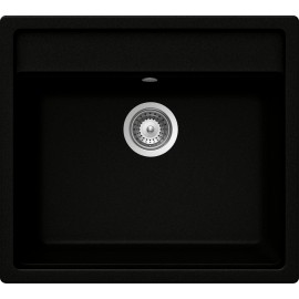 SCHOCK VERO N100 A KITCHEN SINK SINGLE BOWL CRSTADUR PURE BLACK