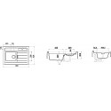 SCHOCK COUNTERTOP KITCHEN SINK LARGO M100 - 1 BOWL CRISTADUR POLARIS EXTRA WHITE