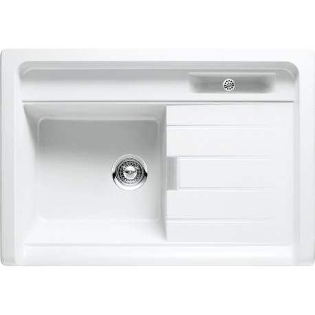 LAVELLO DA APPOGGIO SCHOCK LARGO M100  - 1 VASCA CRISTADUR POLARIS EXTRA WHITE