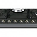 SMEG GAS HOB SR775AO ANTHRACITE CORTINA LINE 70 CM