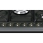 SMEG GAS HOB SR775AO ANTHRACITE CORTINA LINE 70 CM