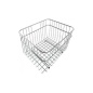 SMEG STAINLESS STEEL SINK BASKET DBSINT34 FOR RECTANGULAR BOWL