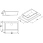 SMEG SYNTHETIC KITCHEN SINK VZ79B RIGAE SERIES - 1 BOWL WHITE