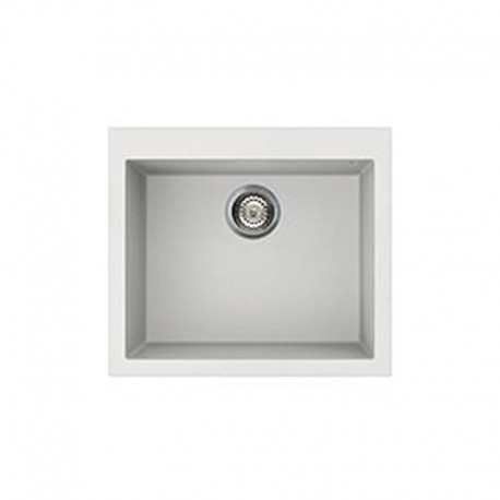 LAVELLO SINTETICO SMEG SERIE RIGAE VZ57B  - MONOVASCA BIANCO