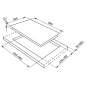 TABLE DE CUISSON SMEG SRV576GH5 ACIER INOX 70 CM