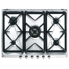 TABLE DE CUISSON SMEG SRV576GH5 ACIER INOX 70 CM
