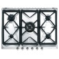 ENCIMERA DE COCCIÓN SMEG SRV576GH5 ACERO INOX 70 CM