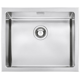 SMEG VQR50 MIRA KITCHEN SINK SINGLE BOWL BRUSHED STAINLESS STEEL 57 CM