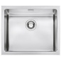 SMEG EINBAUSPÜLE VQR50 DESIGNLINIE MIRA EDELSTAHL SATINIERT 57 CM