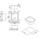LAVELLO SMEG VQR40RS  MONOVASCA ACCIAIO INOX 