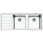 LAVELLO SMEG SERIE MIRA LFT116S 2 VASCHE ACCIAIO INOX SATINATO