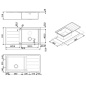 LAVELLO SMEG SERIE MIRA LFT100S 1 VASCA ACCIAIO INOX SATINATO
