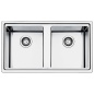 LAVELLO SMEG SERIE MIRA LFT862 2 VASCHE ACCIAIO INOX SATINATO