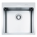 SMEG LFT50RS MIRA KITCHEN SINK 1 BOWL BRUSHED STAINLESS STEEL FLUSH FITTED 56 CM