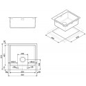 LAVELLO SMEG SERIE MIRA LFT50RS MONOVASCA ACCIAIO INOX SATINATO 56 CM