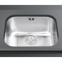 SMEG UNTERBAUSPÜLE UM50 EDELSTAHL SATINIERT 50 CM