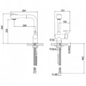 SMEG MID1CR EINHAND SPÜLTISCHMISCHER MIT VERSTELLBARER BRAUSE CHROM