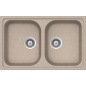 SCHOCK KITCHEN SINK LITHOS N200S A - 2 BOWLS CRISTALITE OATMEAL