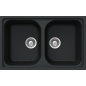 SCHOCK KITCHEN SINK LITHOS N200S A - 2 BOWLS CRISTALITE ANTHRACITE