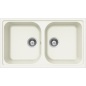 FREGADERO SCHOCK LITHOS N200 A DE 2 SENOS CRISTALITE BLANCO