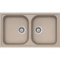 SCHOCK KITCHEN SINK LITHOS N200 A - 2 BOWLS CRISTALITE OATMEAL