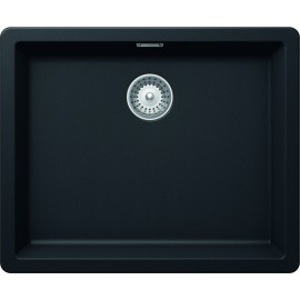 SCHOCK GALAXY N100L A KITCHEN SINK SINGLE BOWL CRSTADUR PURE BLACK ...