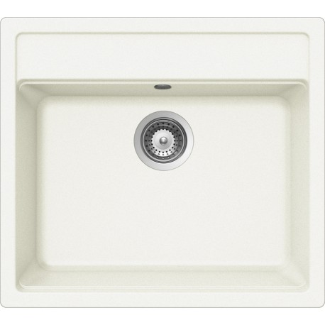 LAVELLO SCHOCK NEMO N100 MONOVASCA CRISTALITE BIANCO ASSOLUTO