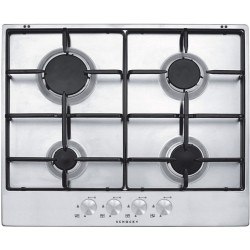 PIANO COTTURA SCHOCK SILVER PC60AV ACCIAIO INOX 60 CM
