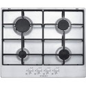 PIANO COTTURA SCHOCK SILVER PC60AV ACCIAIO INOX 60 CM