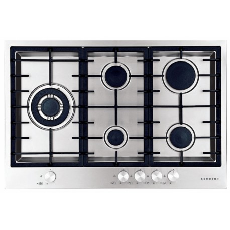 SCHOCK GAS HOB FILO PC75AVG FLUSH FITTED STAINLESS STEEL 75 CM SCHOCK GAS HOB FILO PC75AVG FLUSH FITTED STAINLESS STEEL 75 CM