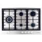SCHOCK FLÄCHENBÜNDIGE GASKOCHFELD FILO PC75AVG EDELSTAHL 90 CM