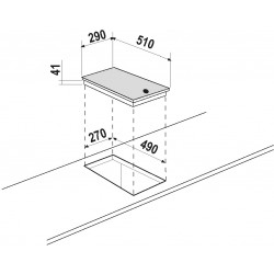 PIANO COTTURA A INDUZIONE SCHOCK DOMINO PC30 - 30 CM