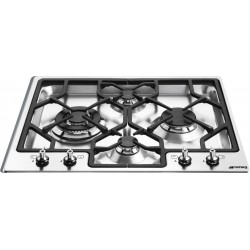 PIANO COTTURA SMEG PGF64-4 ACCIAIO INOX A SEMIFILO 60 CM