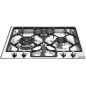 SMEG GASKOCHFELD PGF64-4 EDELSTAHL 64 CM